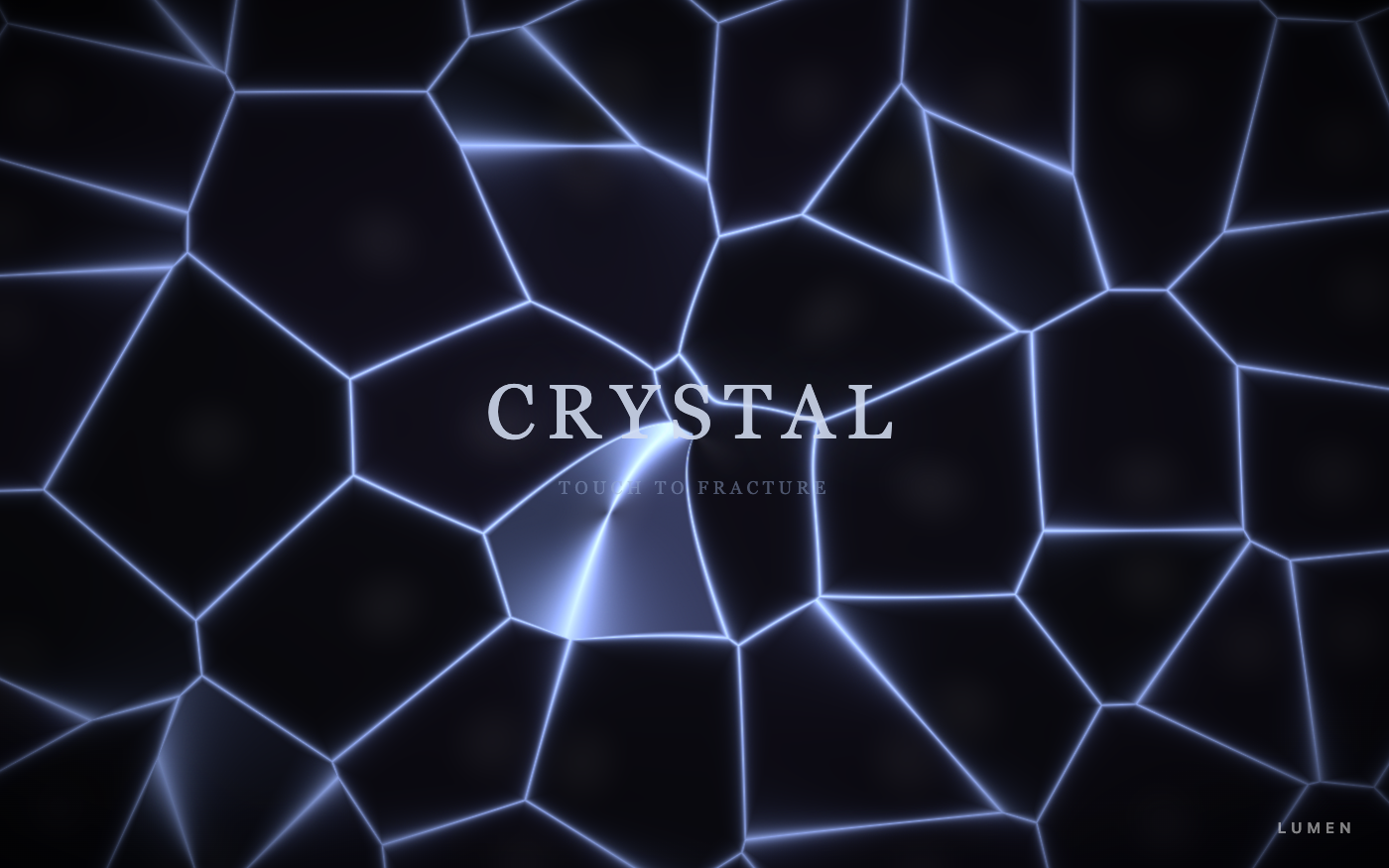クリスタルのヒーロー演出（LUMEN自社制作サンプル・実案件ではありません）